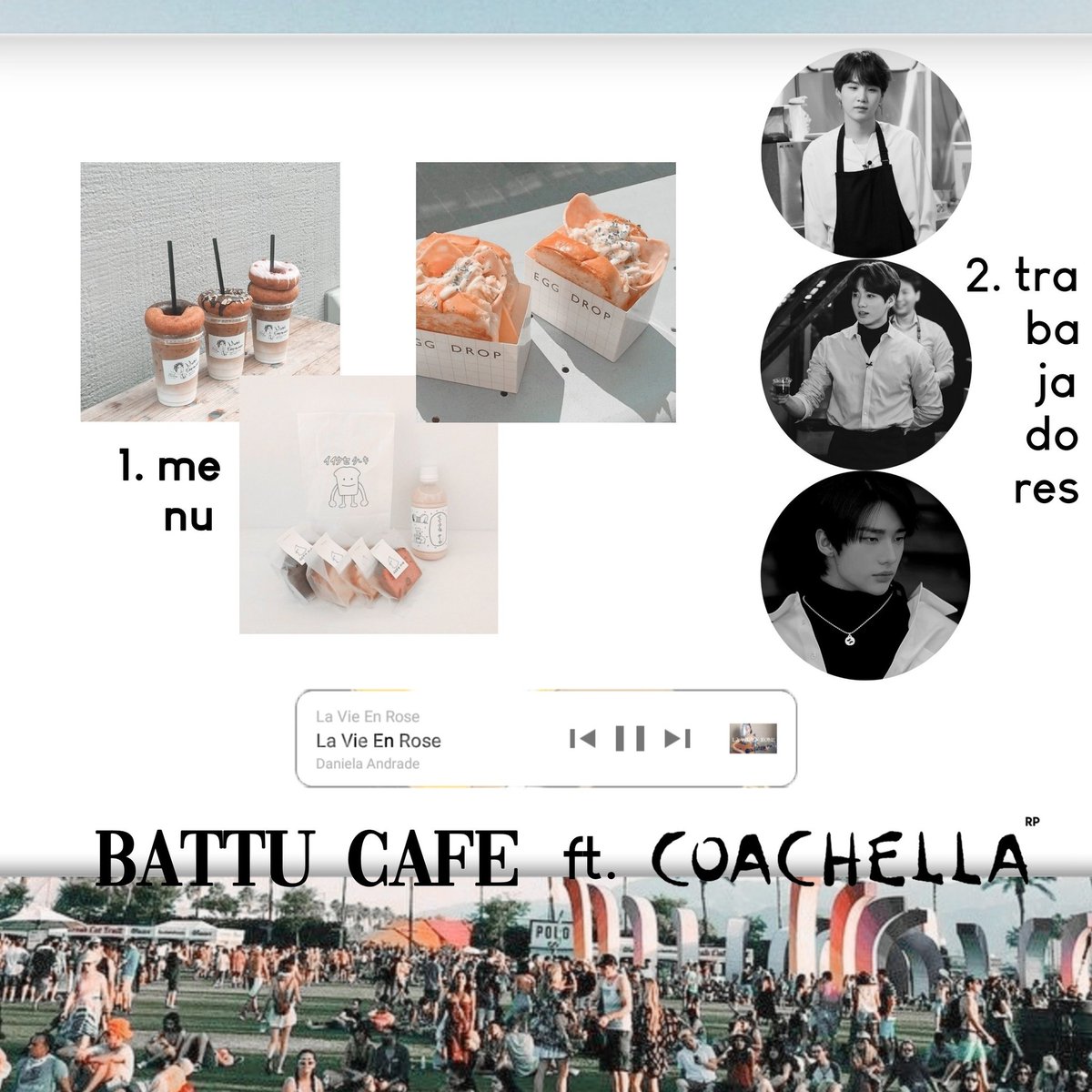 battucafe's tweet photo. ㅤ
ㅤ       𝙘𝙤𝙖𝙘𝙝𝙚𝙡𝙡𝙖
ㅤㅤㅤprimer día
ㅤ
ㅤ
¡Y llegó el día! Coachella empezó a sonar y los pedidos colmaron nuestro pequeño patio de comida. Nos encontramos junto a @VegiesCrew compartiendo la experiencia. Agradecemos a @rpcoachella por invitarnos. #CoachellaRPIsComing https://t.co/vI7WCpa9Ta