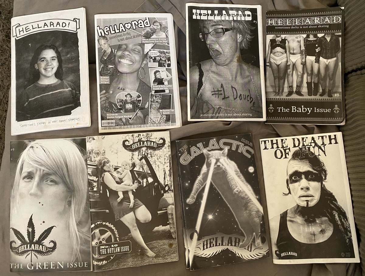 carson138's tweet photo. Lots of derby stuff has been purged over the years but these will always make the cut. 🖤🖤🖤 #derbytwitter #hellarad https://t.co/E0gDVYvyTL