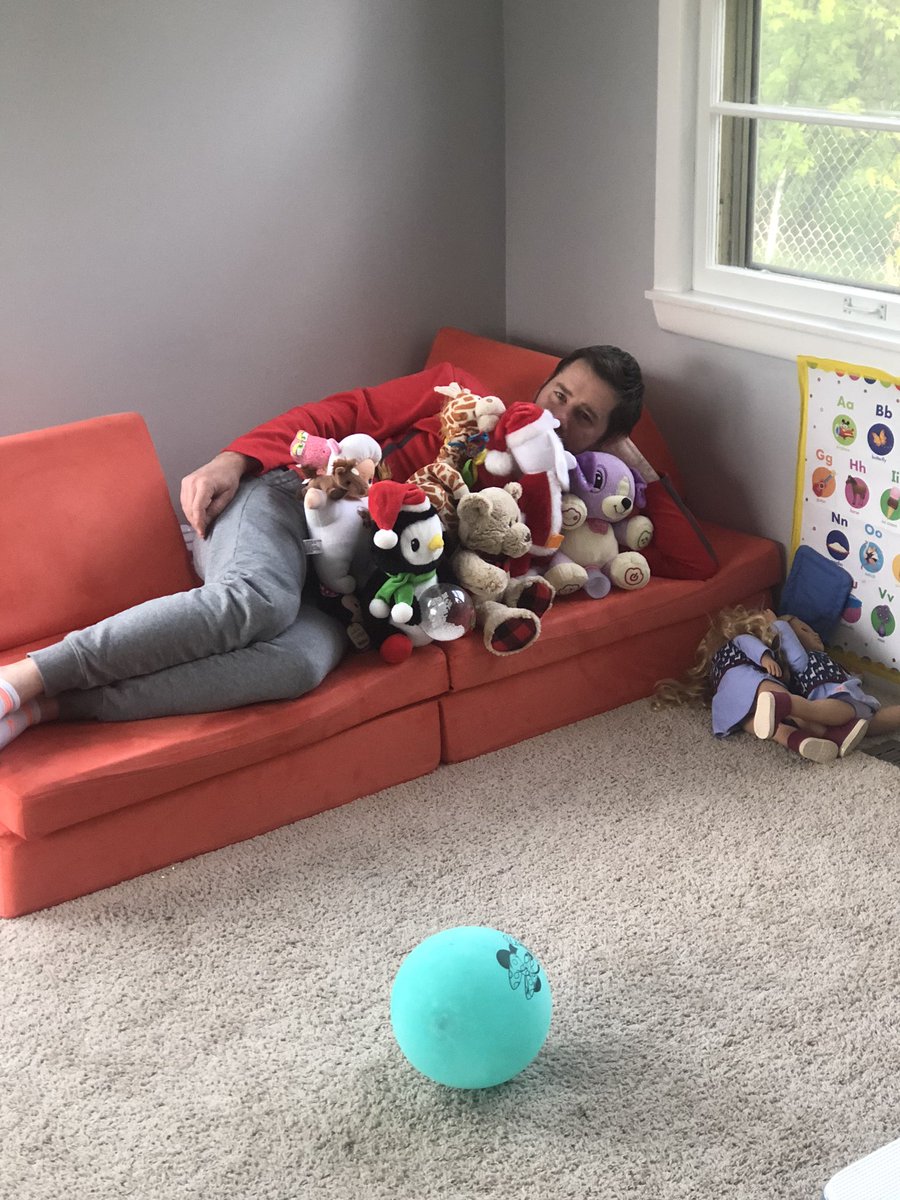 Chubby_777's tweet photo. Ryan’s new favorite game is “take a picture of me with all my stuffies”. @Polishfire1 https://t.co/fc94lMs63P
