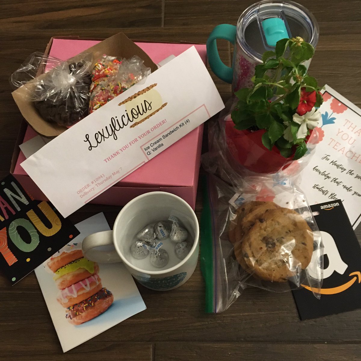 Thank you <a href="/antrim_pto/">AntrimPTO</a>, <a href="/AntrimCounselor/">Darlene Kuzloski</a>, and so many others for going out of your way to make me feel appreciated this week.  I miss you all so much!  I’m so lucky to work with amazing people everyday (in person and virtually)!