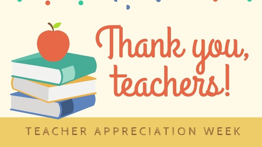 Happy Teacher Appreciation Week!  From those that support our athletes on a daily basis to others that volunteer their time at our events, thank you!