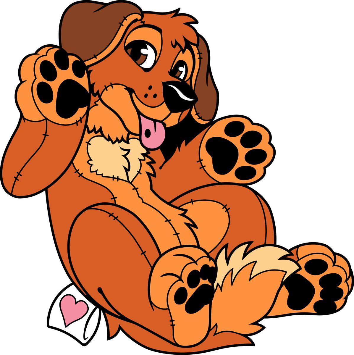 Poofy Pins also does plushie and pooltoy characters! 

This cutie is for @Didge_The_Dog! 

#enamelpins #furrypins #furry #furryart #plushie