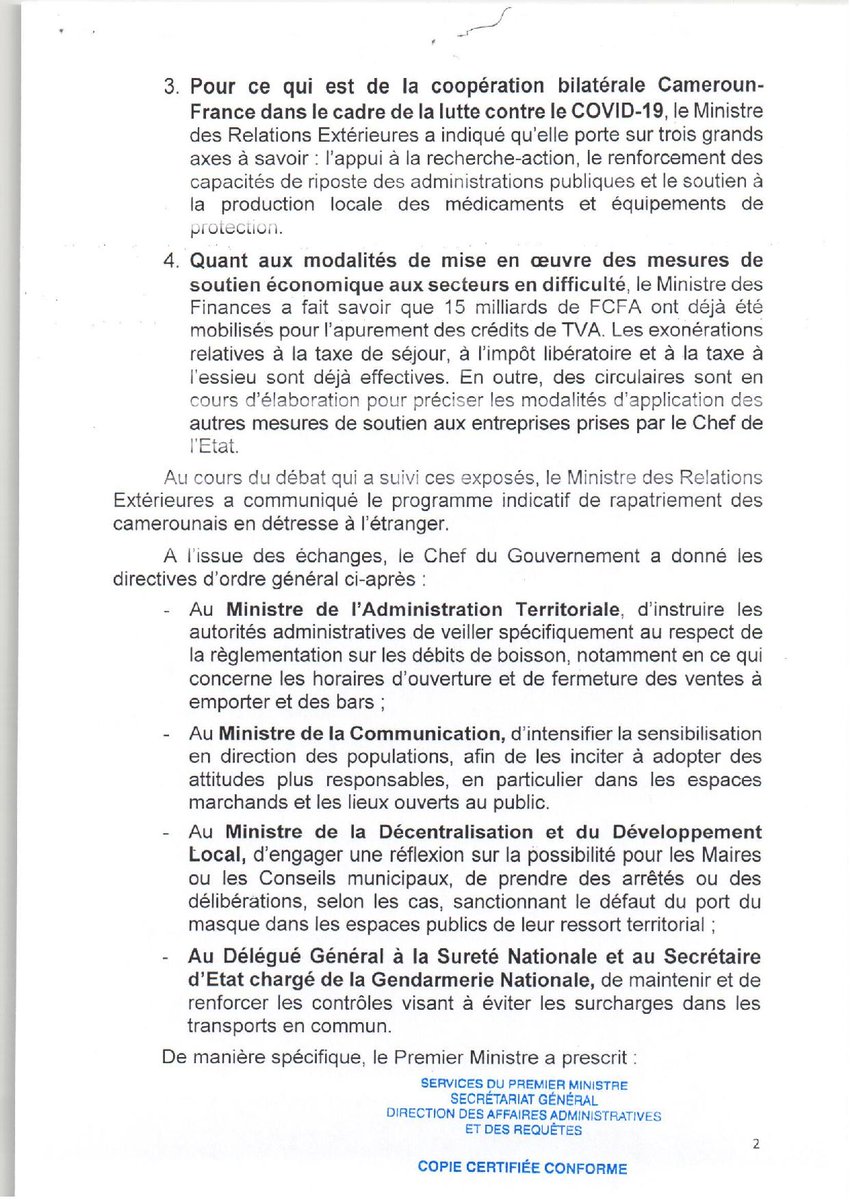 Cameroon PM Cameroun tweet media