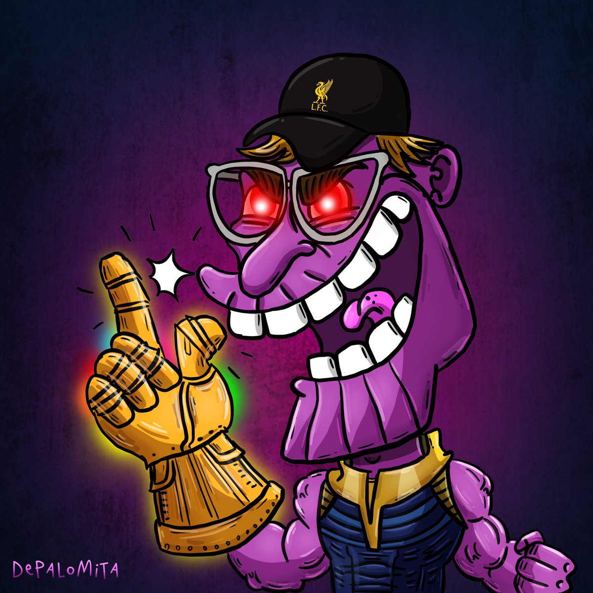 DepalomitaOk's tweet photo. “We are Liverpool” 😈💪🏻💥🔥
#klothanos #liverpool #barcelona #ucl #champions #tbt #thanos #avengers #iminevitable #marvel #power #football #cartoon #depalomita https://t.co/qrTlEOo5lD