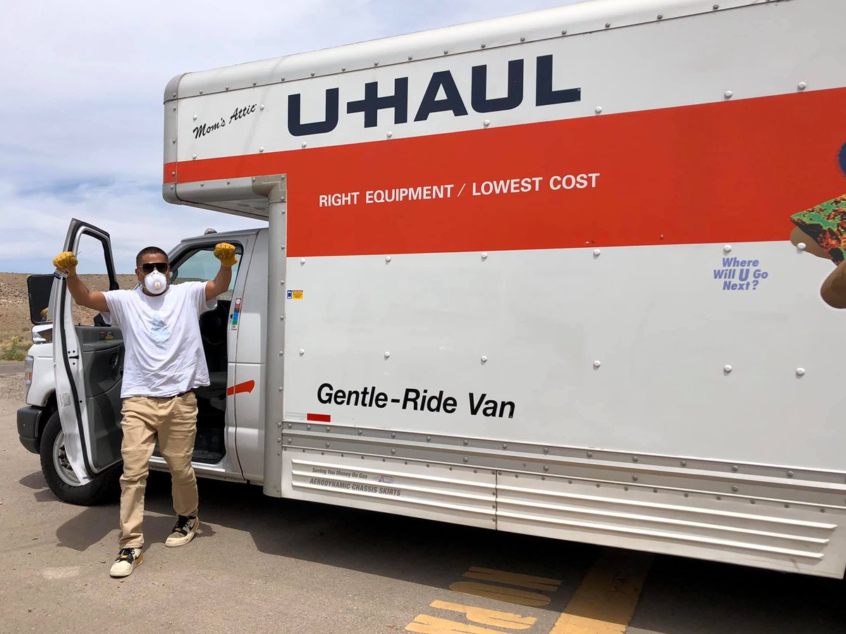 With all the donations we filled 1 26’ UHaul, 2 20’ UHauls and 1 van. We are thankful for the Urban Indian Center of Salt Lake City for their partnership and yesterday they traveled to Montezuma Creek, Utah and safely delivered all the supplies to the Utah Navajo Health System.