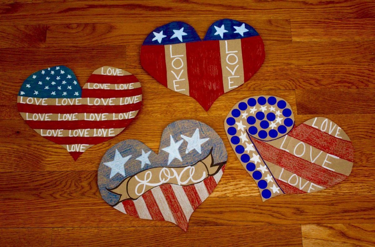 CatchingJoy's tweet photo. Mile 10! @CatchingJoy is making hearts for veterans <3 Send cards to Catching Joy, P.O. Box 125, Waban, MA 02468. @GoodMorningAmerica @SomeGoodNews @PointsofLight @YouthServiceAmerica @generationOn @PeaceFirst @BTWFoundation #GYSD20 #DoGoodFromHome #channelkindess #kids #service https://t.co/8ZmyKAmZa8