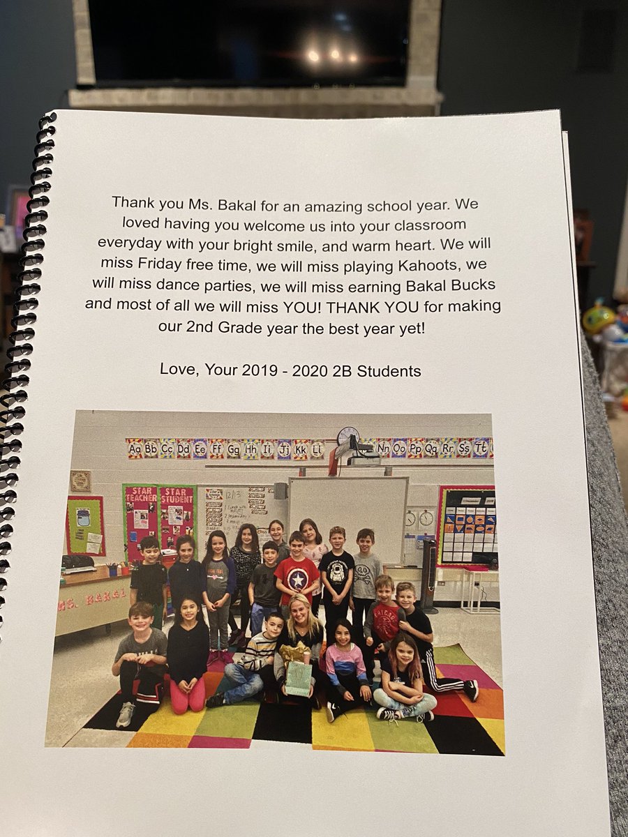 Received the most precious ABC Book from my students today for #TeacherAppreciationWeek. It warmed my heart and I loved hearing from them. #112Leads <a href="/IndianTrailScho/">Indian Trail School</a>