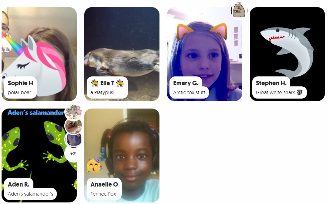 As part of our Zoology unit, 1st and 2nd grade TAG students took on the persona of an animal &amp; shared:
The most interesting thing about them. Their zoo habitat.
How they feel about being moved from their natural habitat to the Atlanta zoo? Check them out: flipgrid.com/450dc8c2