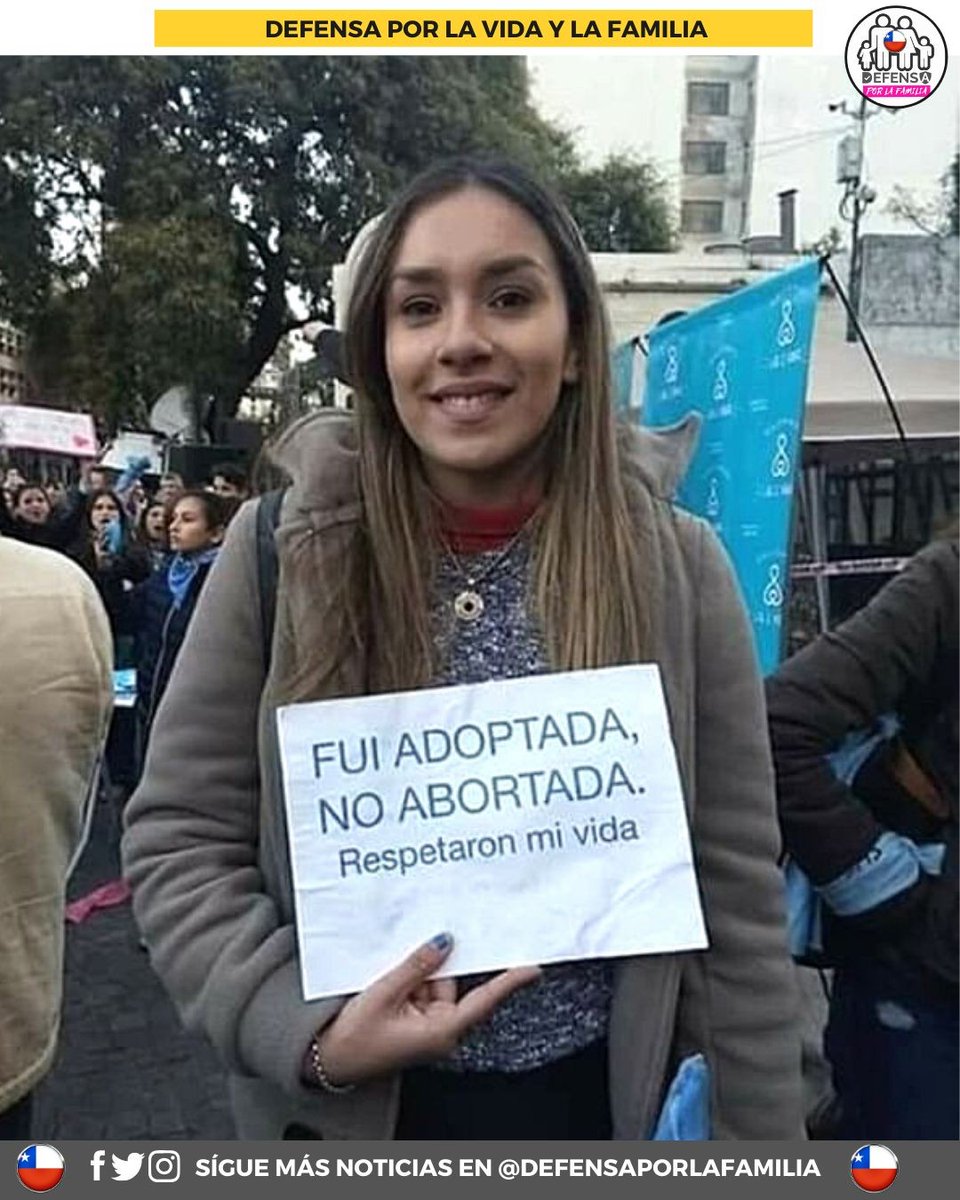 Fui ADOPTADA no ABORTADA #DefensaPorLaFamilia instagram.com/p/B_6D2GNFAdK/