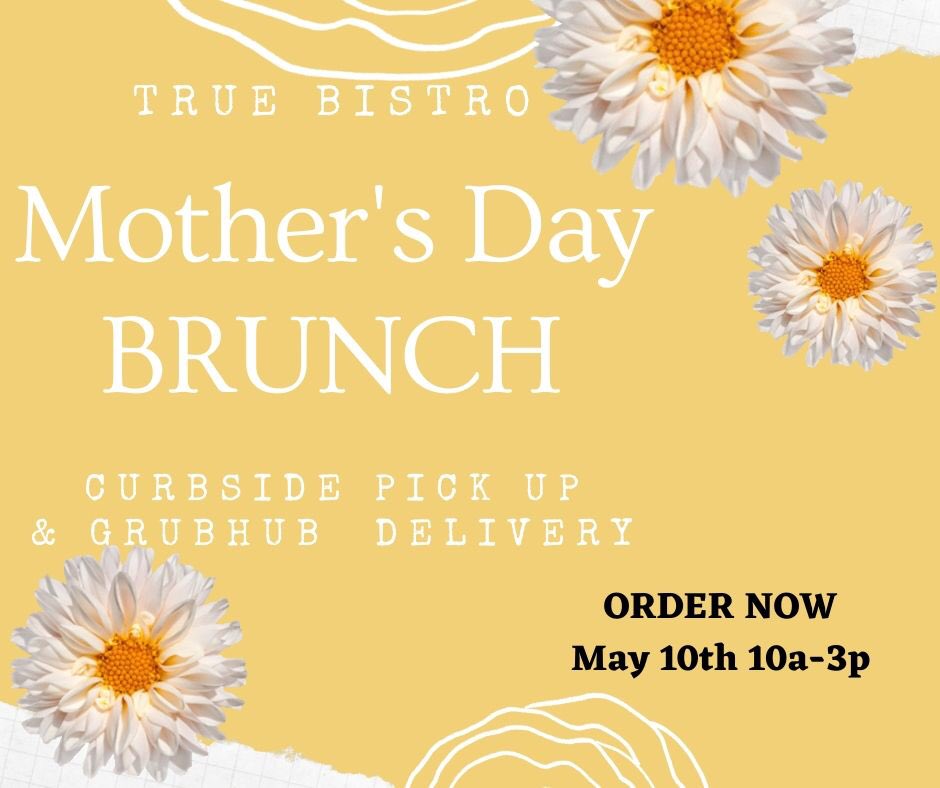 TrueBistro's tweet photo. Reopening just for your mom! That’s right, we are opening up for a special Mother’s Day Brunch #curbsidepickup   Through @ToastTab and delivery through @Grubhub may your Xoom brunches bring you a happy #vegan #MothersDay https://t.co/LUoKQeX63a