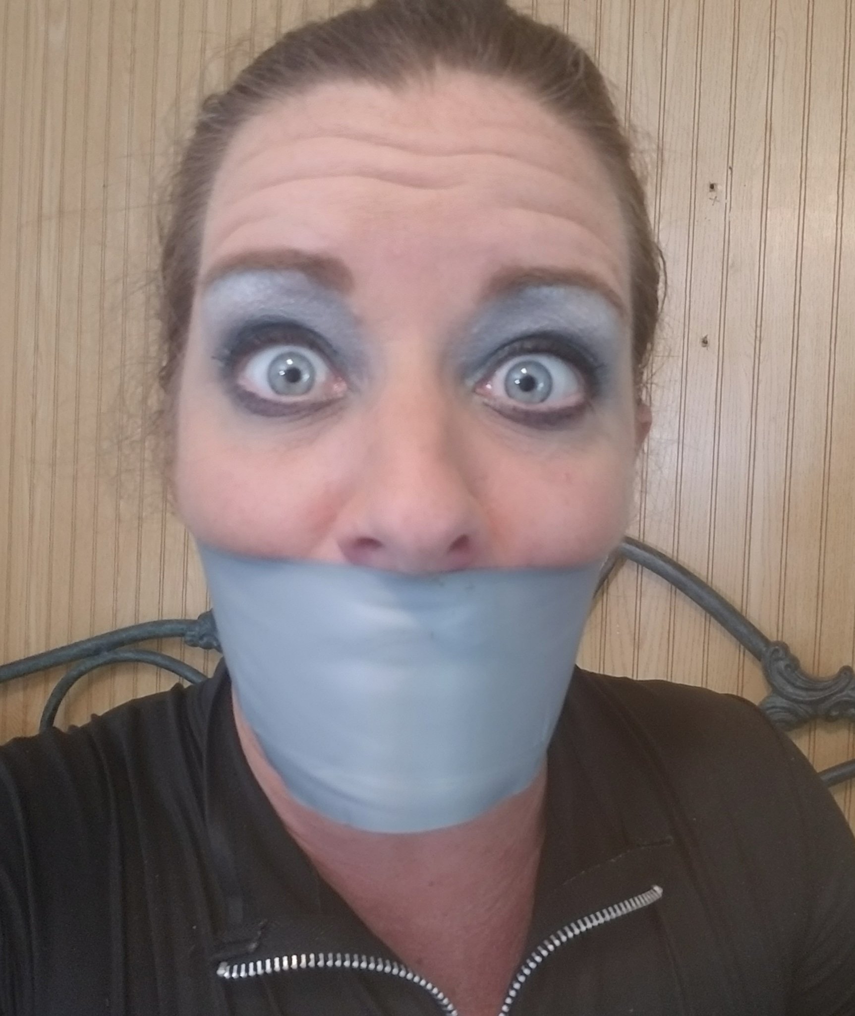 Fayth On Fire on X: 2 of my many looks while filming today...Gagged or not  gagged.....I guess it depends on what I need to be made clear or is a bit  muffled