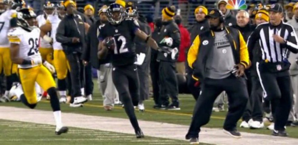 sgellison's tweet photo. Remember what happened the last time the Ravens and Steelers played on Thanksgiving?

Mike Tomlin’s infamous attempted trip ... https://t.co/jQPiKOdgvT