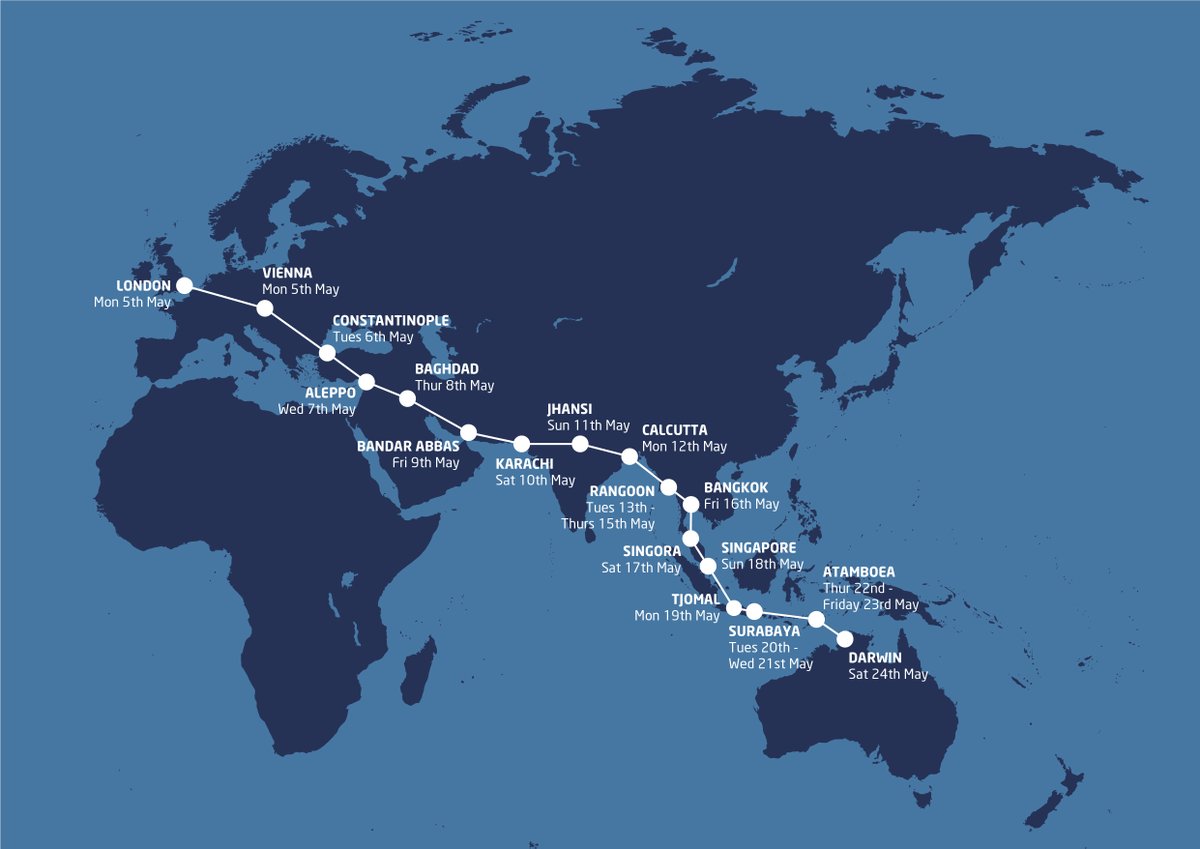 📻 Listen to day 4 of our #AmyJohnson adventure, #TwentyDays at 2.20pm on <a href="/RadioHumberside/">BBC Humberside</a>
A dramatic sky fall, sandstorm and homesickness, Mouslimie to Baghdad (pictured) is a tough stretch for our Amy. #OnThisDay 1930.