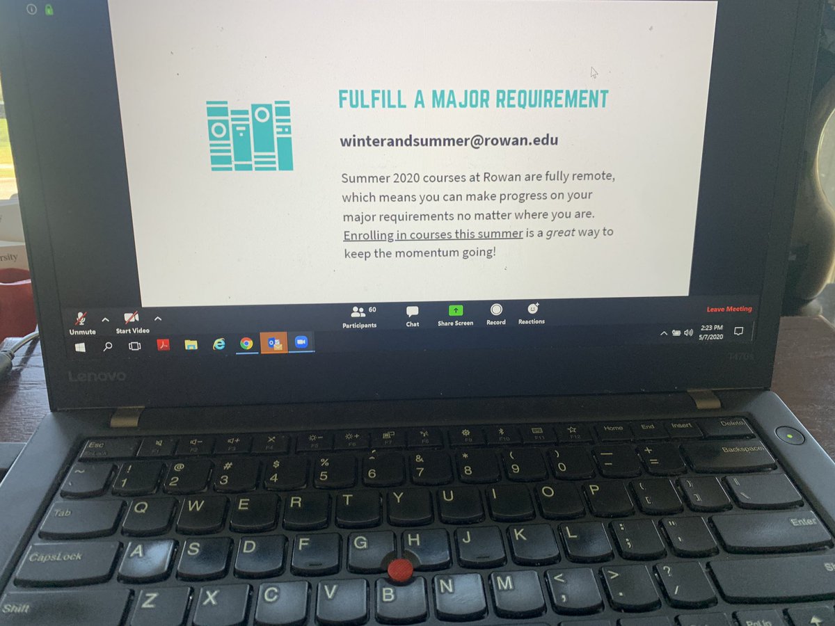 BBullard7's tweet photo. Awesome working with the @RowanAdvising team today discussing summer options for @RowanUniversity students. Theyβre definitely some of the hardest working people on campus. Thanks to the leadership of @RowanAdvising for letting me tag along. @NACADA #AcAdv #HireRowan #RowanAtHome https://t.co/EExtKdtEMB