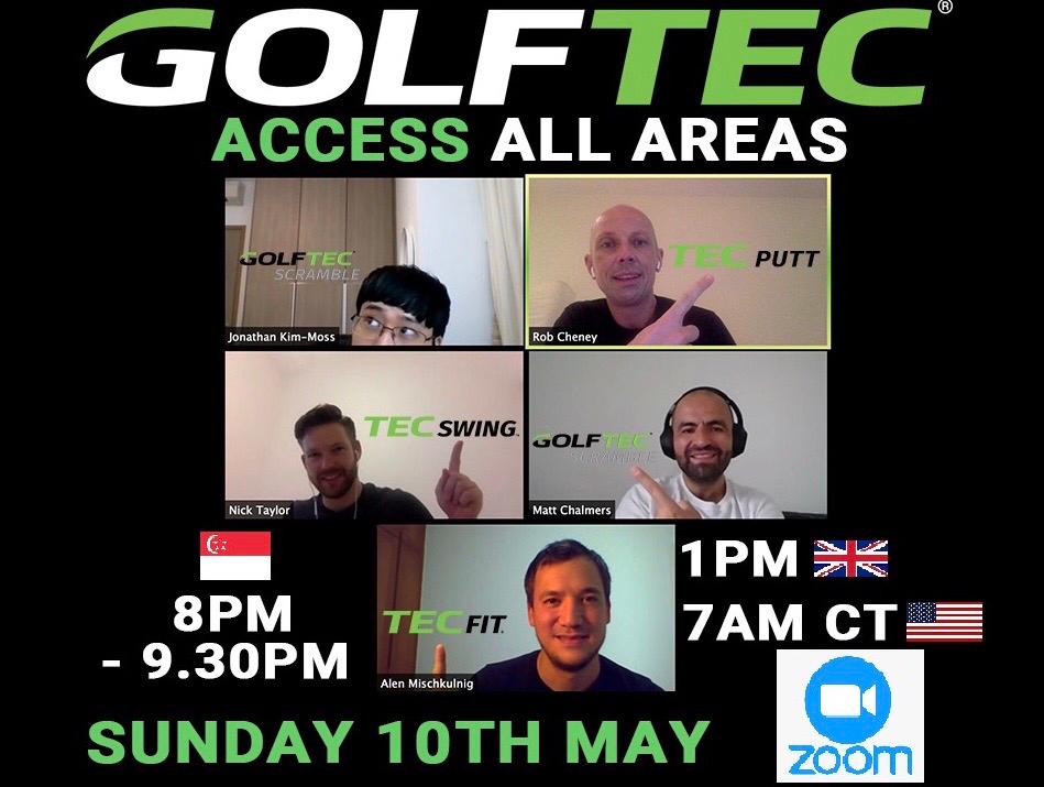 GolftecSG's tweet photo. ⛳ Join our GOLFTEC Coaches 'ACCESS ALL AREAS' Zoom session! Sunday 10th May at 8pm (Singapore time) - https://t.co/j5UnM59wAy 

#golftec #golftecsingapore #tecswing #tecputt #tecfit #accessallareas #zoomgolflessons #gridlife https://t.co/gde0thP4ad