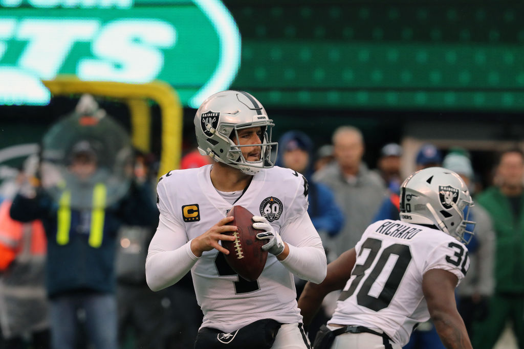 ESPNInsights's tweet photo. The Raiders are scheduled to play 6 road games at 1 ET. 

No team based in the Pacific Time Zone has played that many road games at 1 ET in a single season. https://t.co/M0ETY6edoc