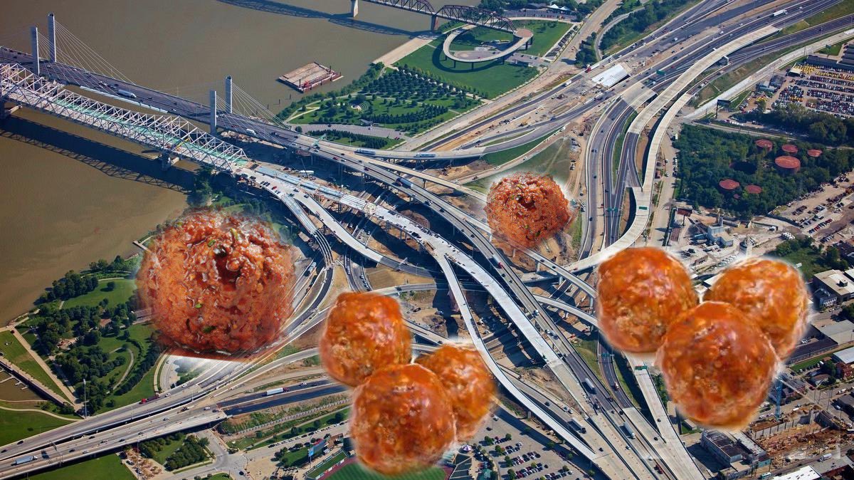 catheronie's tweet image. After months of quarantine in Louisville the meatballs have finally returned to the spaghetti junction. Nature is healing. We truly are the virus.
