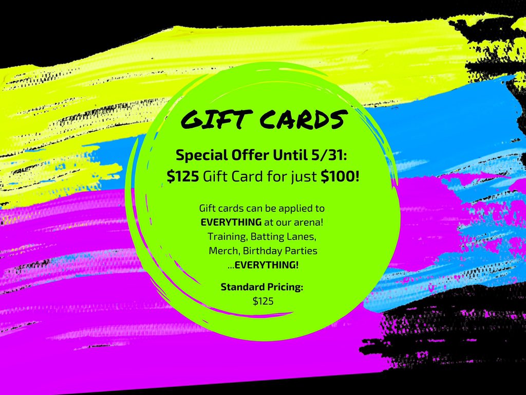 LordsIndoor's tweet photo. $100 = $125 at Lords Indoor Sports😲 Purchase a $100 Gift Card from now until 5/31/20...and the recipient will have $125 to spend on ANYTHING that we sell, even merch! #cricket #indoorcricket #Cricketer #plano #wearelords #lordsindoorsports https://t.co/8c2aweFuoZ