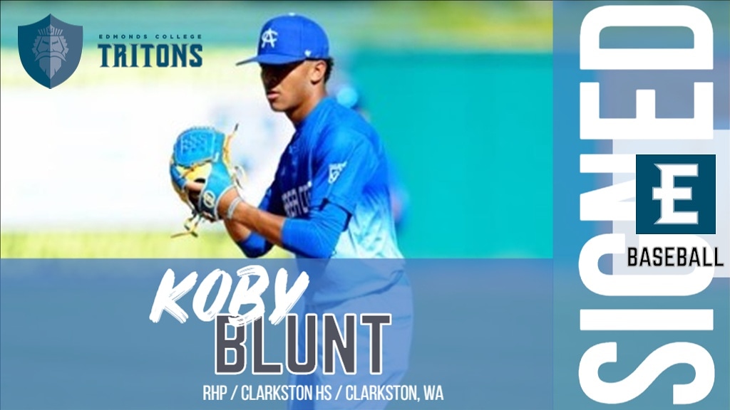 EdmondsBaseball's tweet photo. Welcome to Edmonds Baseball @koby_blunt 🔱⚾️! #GoTritons #EDCCBaseball #TritonPride https://t.co/nFVFAjcpxP