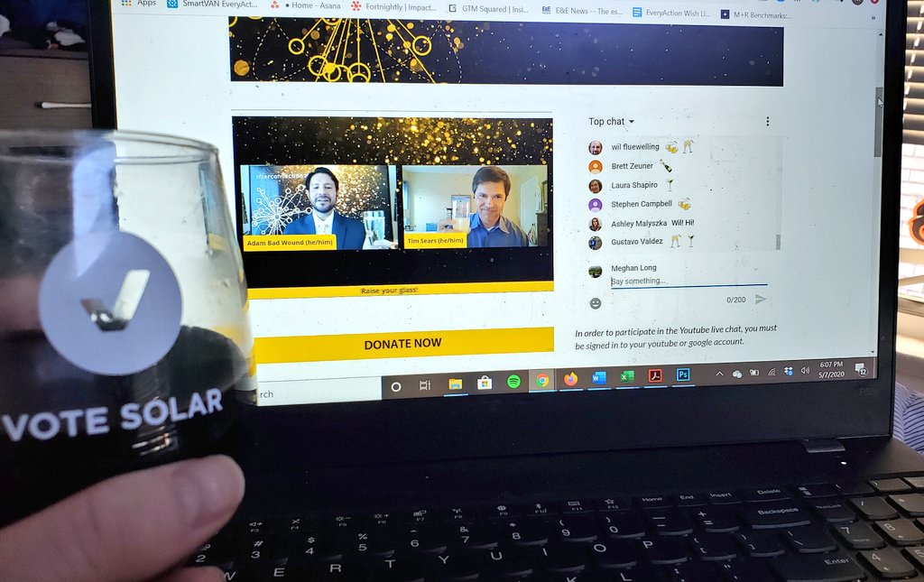 MegL513's tweet photo. Cheers to the folks at @GRID! They do such critical work, please consider making a tax deductible donation to support their work! #interconnection2020 ---> https://t.co/dYeE3U97Fs https://t.co/k9rBrUljVt