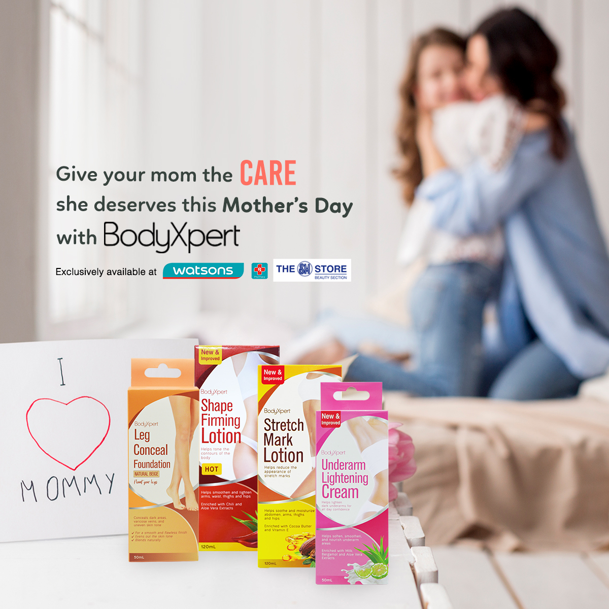 bodyxpertph's tweet photo. Give your mom the care she deserves this Mother’s Day with BodyXpert and tell her how much you appreciate her love. Availableat Watsons and SM Department Store- Beauty Section. Shop at Watsons Online: https://t.co/Jv9L8tbkrR #bodyxpertph #mothersday #watsonsph #smbeautyplayground https://t.co/JoOOBhyEEe