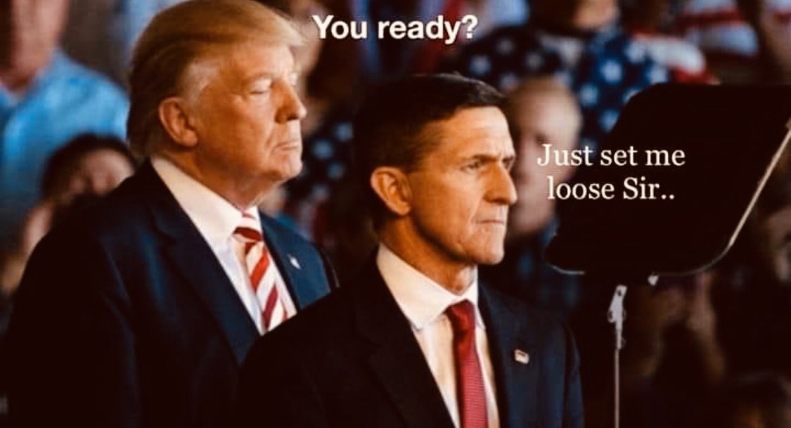 Wouldn’t it be hilarious if President Trump fired Wray and made General Flynn the FBI Director.