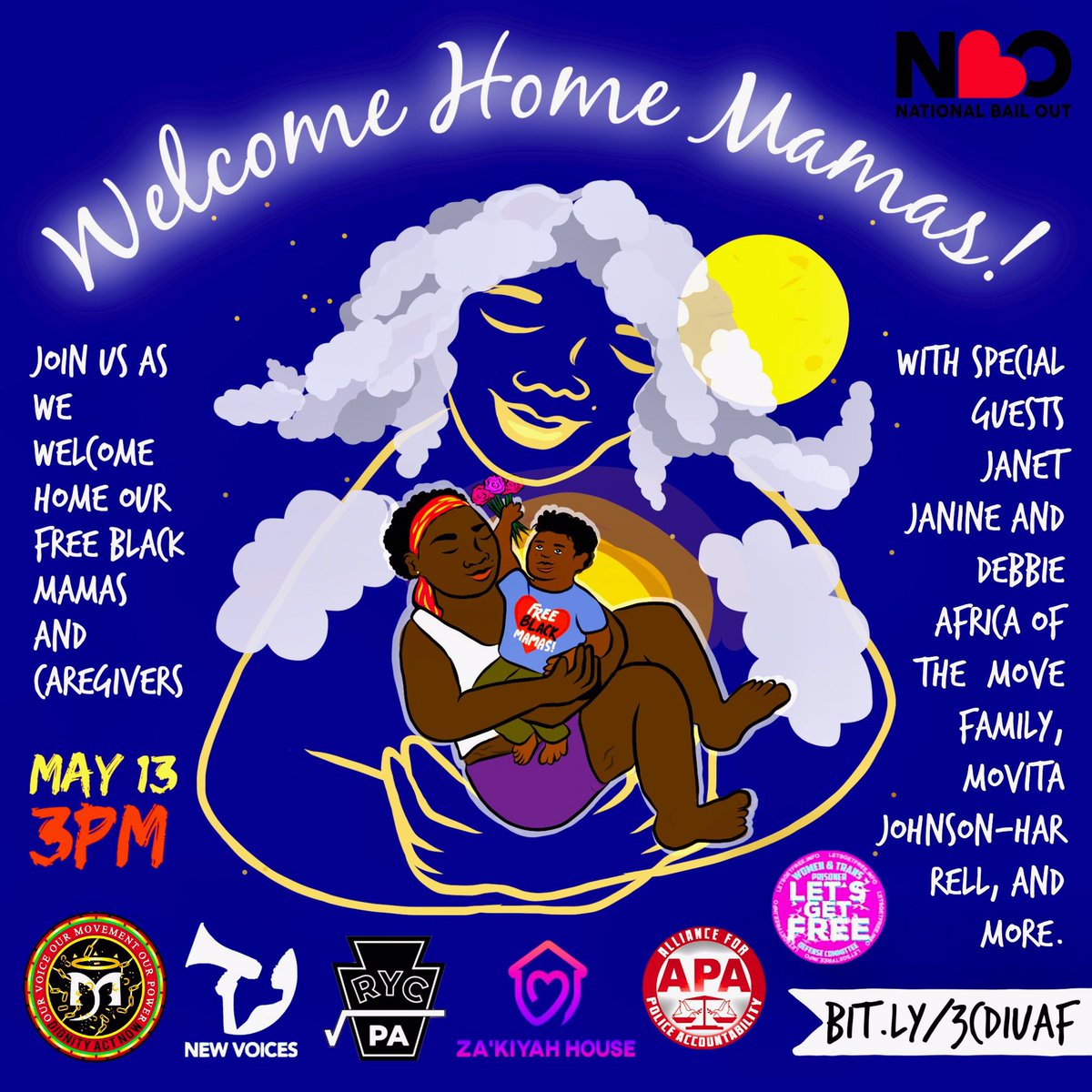 blak_rapp's tweet photo. VIRTUAL RE ENTRY DAY FreeBlackMamas @NationalBailOut #dignityactnow #MDFI https://t.co/xBfCe9vPw7