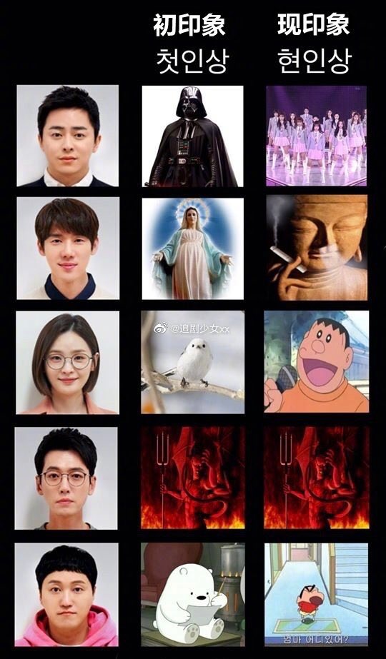 lazypuff_'s tweet photo. haha saw this on weibo
first impression vs current impression
#HospitalPlaylist https://t.co/sTe3aKeiid