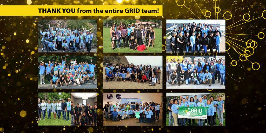 GRID's tweet photo. Thank you for joining us tonight for #Interconnection2020! Thank you to our donors, sponsors, volunteers and supporters, our interns, fellows and staff, our honorees, all the communities that welcome us into their homes &amp; onto their roofs, and to #solar advocates worldwide. ☀️💚 https://t.co/gDzkGPdOQB