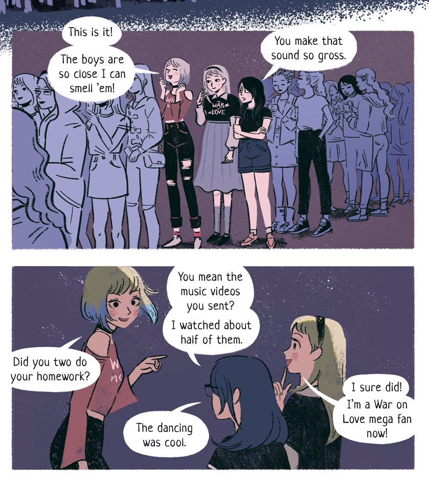 Some snippets from the pages I did for @jwtierney 's Warm Blood comic! You can read it at https://t.co/mCh3ow9mao ?✨ 