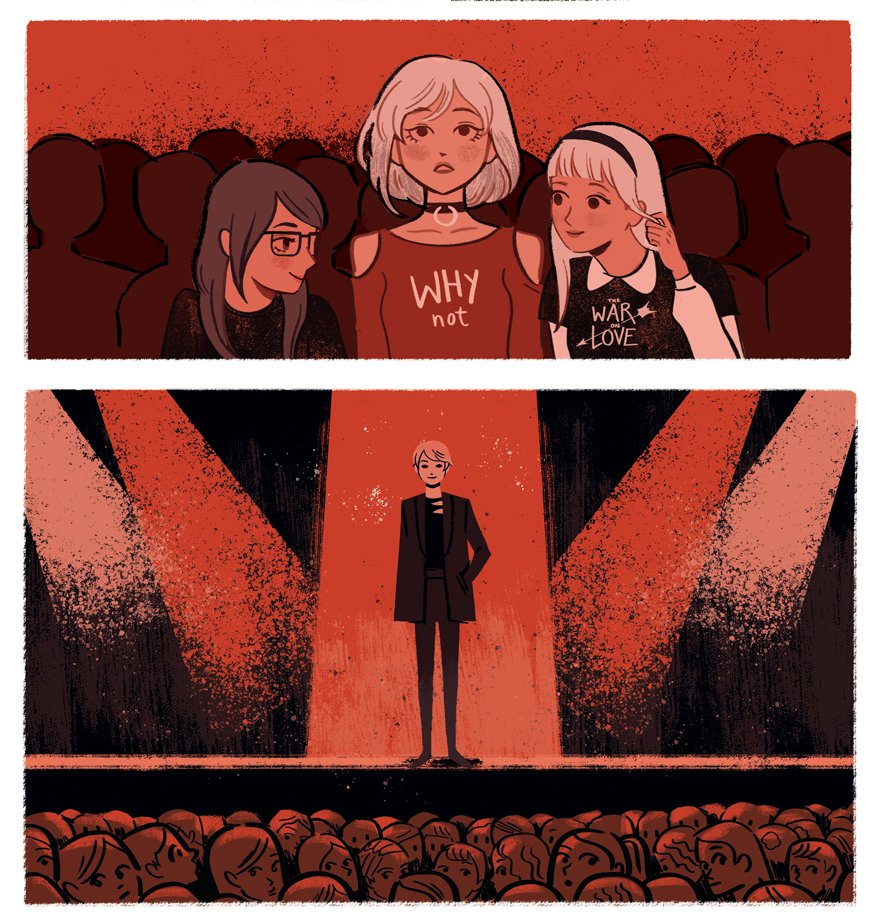 Some snippets from the pages I did for @jwtierney 's Warm Blood comic! You can read it at https://t.co/mCh3ow9mao ?✨ 