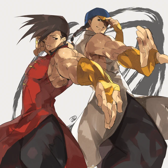 ストシリーズが続きますが描きたかったのでユンとヤンです。改めてみたら手のひら側布無いんやな・・・・
#odaibako_o6x18o https://t.co/smCgiwW5RB 