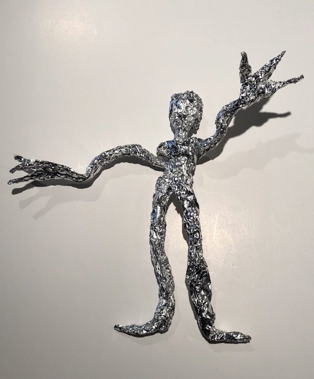stanuwidjaja's tweet photo. Look at their creativity!! Room 14 students created tin foil sculptures to show various emotions 🤪😱🙂😛@TDSB_Ogden @tdsb https://t.co/MtrgZJ0lzK