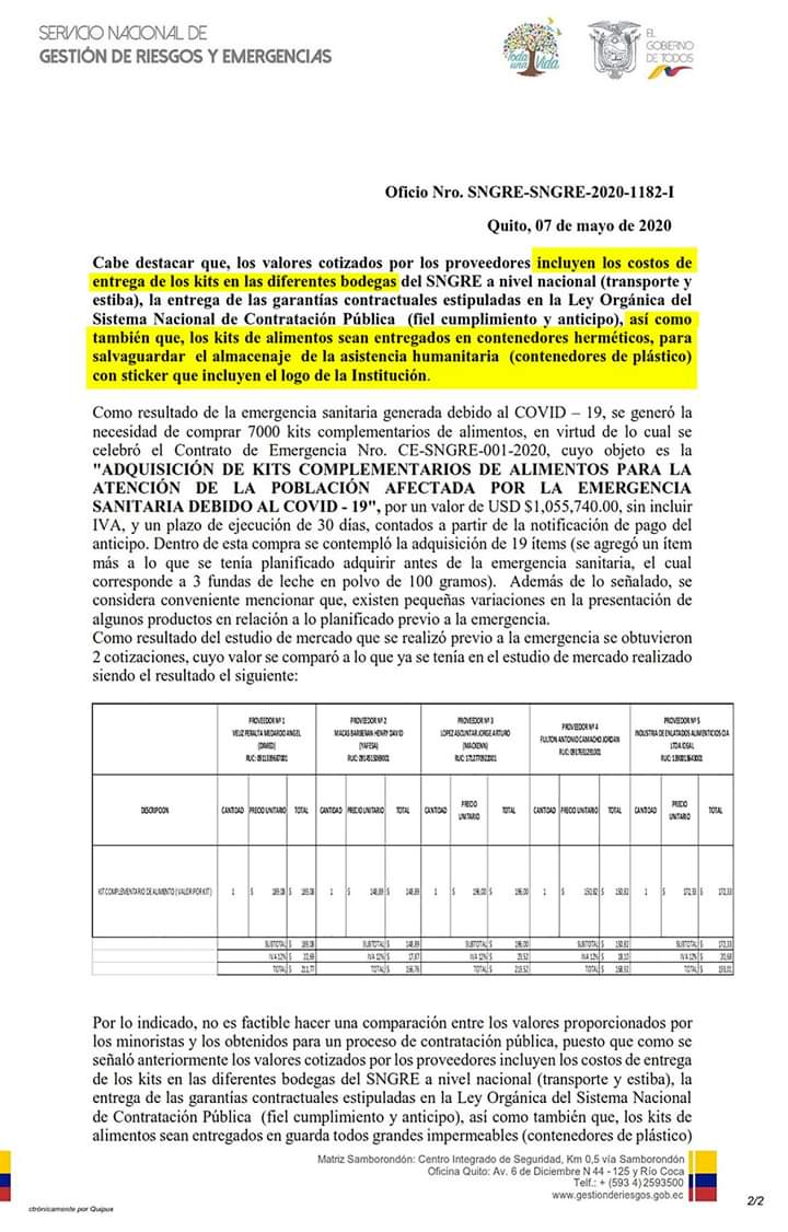 MaoVdj's tweet photo. @Riesgos_Ec indica que estos son valores a parte.!! #ladrones este es el #PeorGobiernoDeLaHistoria conjuntamente con @Lenin 
"No habrá piedras donde podrán esconderse" Maldito aquellos que se benefician, con el dolor de los demás
@CNNEE @ActualidadRT @Pontifex_es 
#sobreprecios https://t.co/ThcLrFxqut