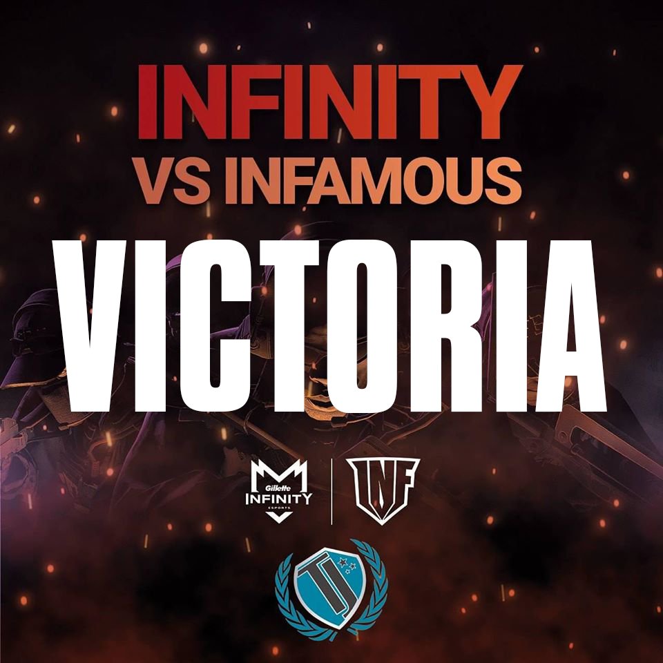 InFinitye_sport's tweet photo. GGWP @Infamous_GG

Ganamos el match de esta noche en #LaLigaProTrust y defendemos el primer lugar. 

#goINF
#GilletteInfinity
#LogitechG https://t.co/XeKbTDb9Kn