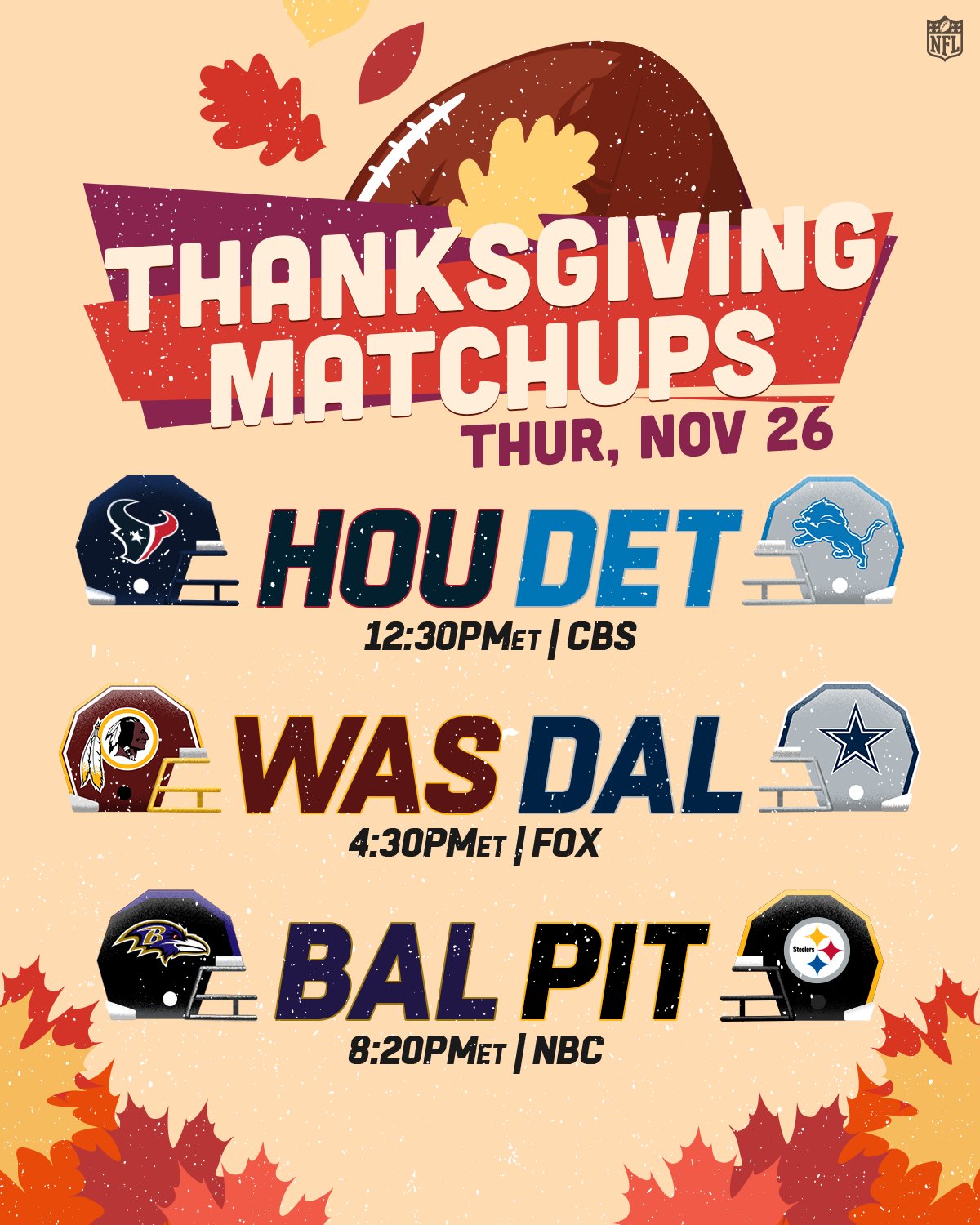 watch nfl games on thanksgiving