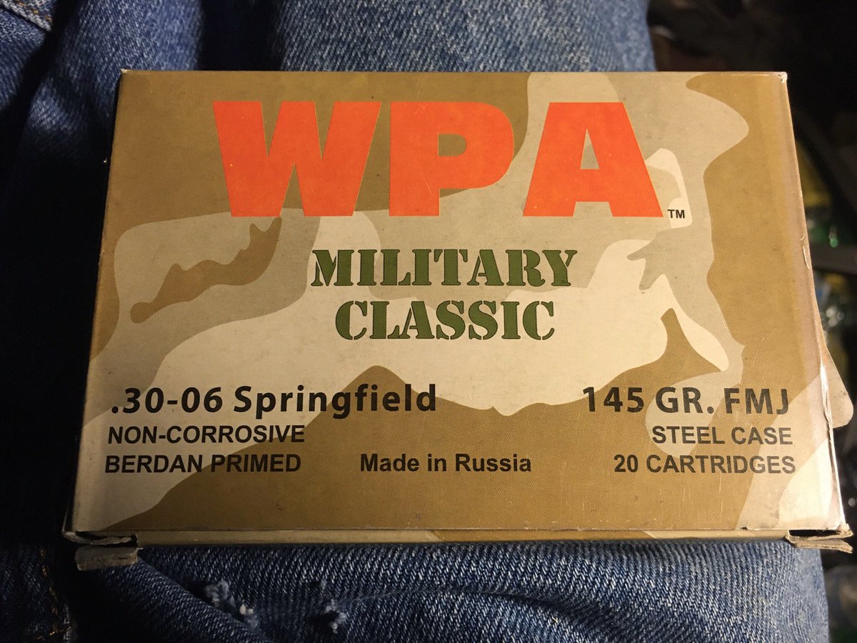 DMDash71's tweet photo. Finally got some ammo for my M1 Garand; conventional 30.06 ammo is too overcharged and can damage the gas cylinder.

Included a is a pic of the en bloc clip fully loaded with eight rounds. #PingLife https://t.co/pGCv5Gmlkd