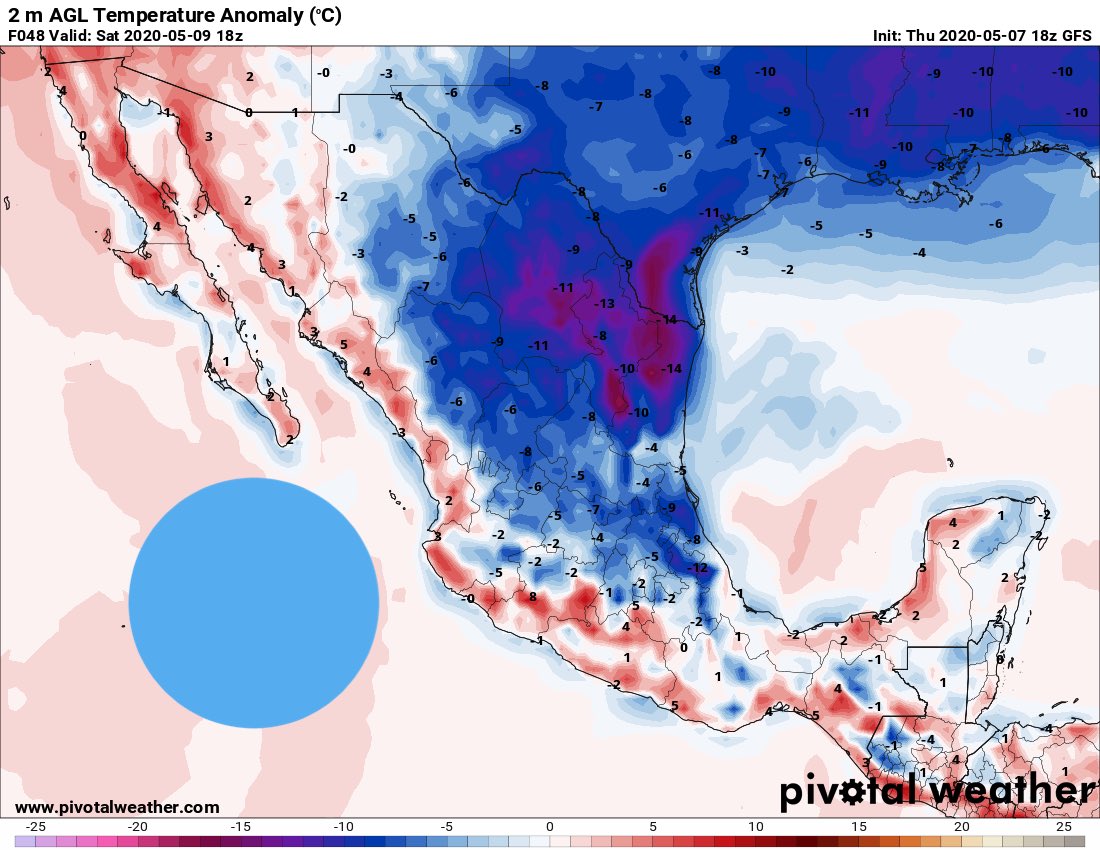 InfoMeteoro's tweet photo. ⚠️ADVERTENCIA por #FrenteFrío60

⛈Este viernes por la tarde-noche lluvias muy fuertes en el norte y noreste, extendiéndose el fin de semana a gran parte de Mexico, especialmente oriente y sureste.

🔵Descenso térmico y viento fuerte; “Norte” en el Golfo de México

Ver hilo👇🏼 https://t.co/rAAnO1JdEl