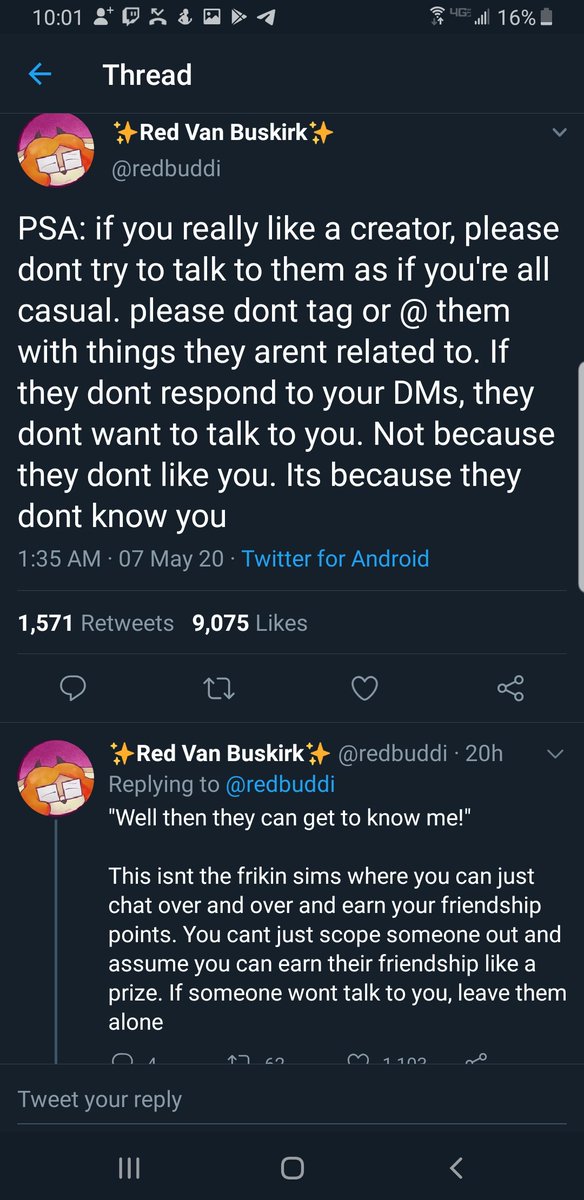 PortablePepper's tweet photo. There are people who have THAT many people trying to befriend them they actually go to a public forum to complain to those people they post for....I'm so fucking done with this website. As an artist DESPERATELY TRYING to make ANY kind of connection w/someone rn, fuck you. https://t.co/ABR6tw1RPS