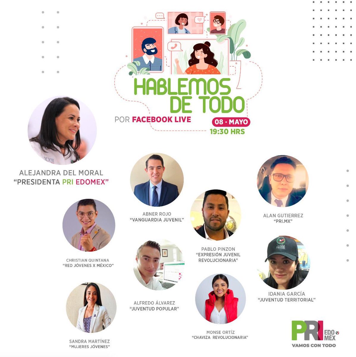 AlejandraDMV's tweet photo. Es viernes y el cuerpo lo sabe... nos vemos mañana 19:30 hrs. a través de Facebook Live @PRI_EDOMEX!!! 😎🥳🤩 #HablemosDeTodo https://t.co/piTgstGuSH https://t.co/bAQWdvJirP