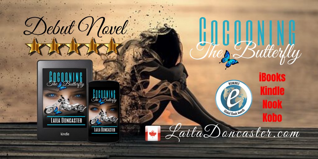 #CocooningTheButterfly #BookLaunch #DebutNovel #RomanticSuspense #LitFic #5STARS LEARN MORE LailaDoncaster.com BUY NOW books2read.com/u/bzozpq #ePUB #NOOK #iBooks #AmazonKindle TRAILER youtu.be/WTFNHmqGS5U #Emotional #WomensFiction #IndieBooksBeSeen