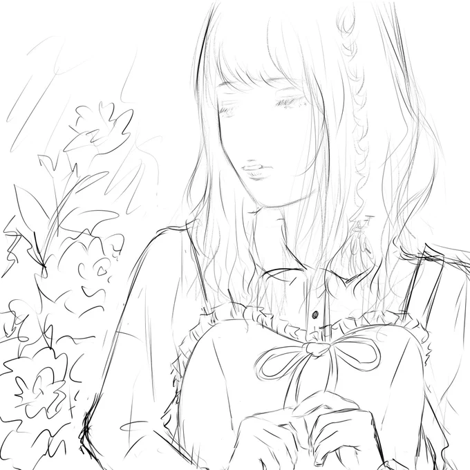 昨日納品したイラストのラフから出来上がるまで?

#イラスト 