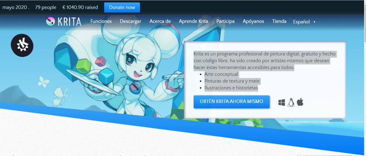 grebcca's tweet image. En #ProgramasÚtiles te traemos a #Krita es un programa profesional de pintura digital, gratuito y hecho con código libre, diseñado para artistas que trabajan con ilustración, historietas, arte conceptual, pintura. Disponible para #Windows, #Linux y #macOS

krita.org/es/#
