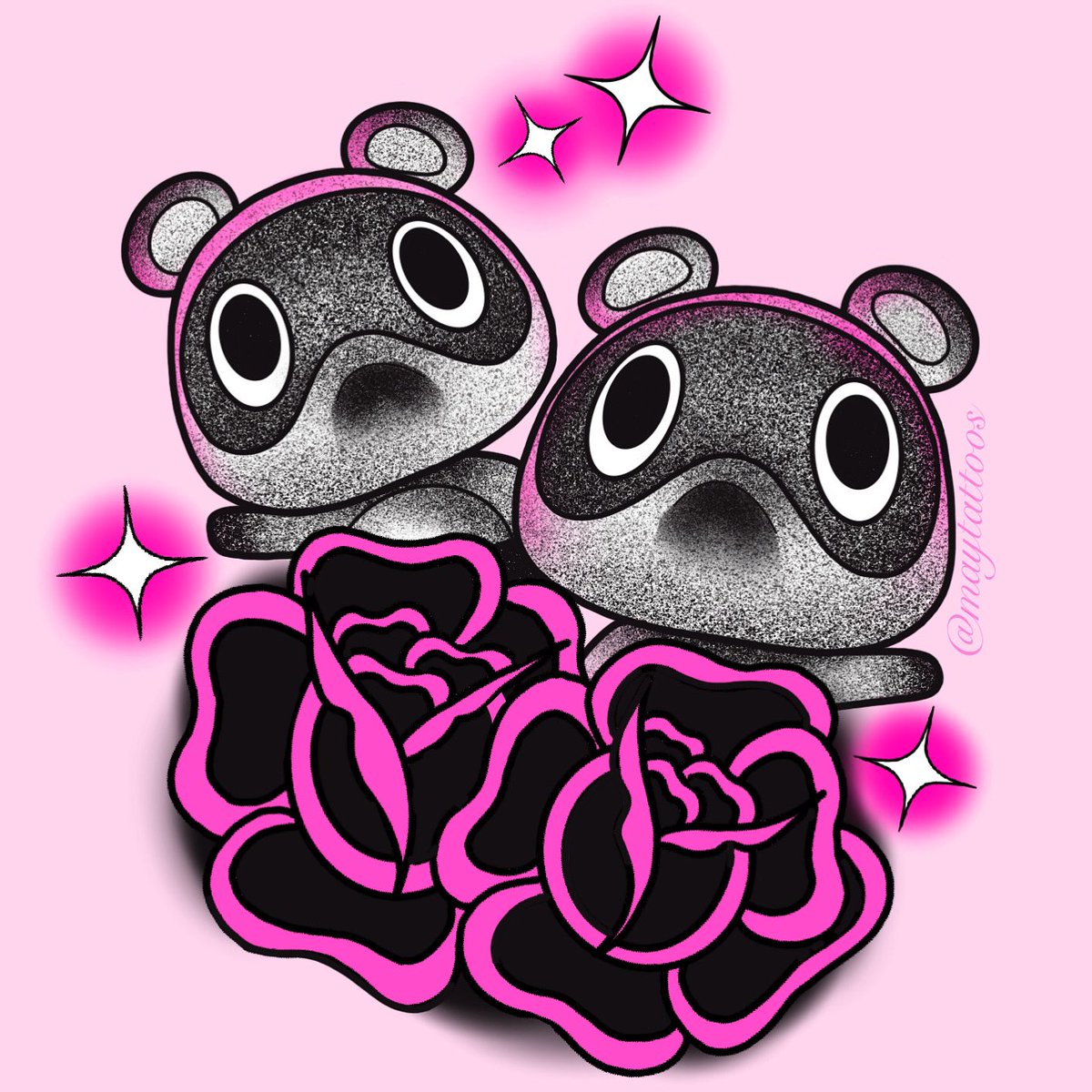 maytattoos's tweet image. timmy and tommy 💖 working on a ACNH flash sheet 🌸 #animalcrossingnewhorizons  #timmyandtommy #houstontattoos
