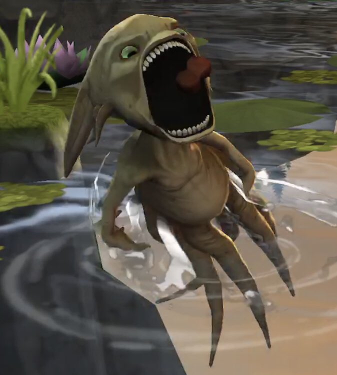 xinspirado's tweet photo. Adopted a water demon, nbd 😬 #HogwartsMystery https://t.co/HNhPSuu72X