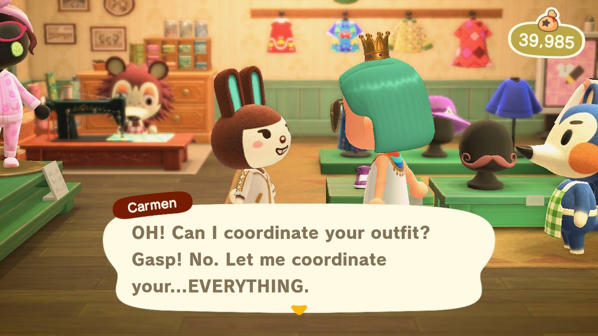 shenyard's tweet photo. Carmen is starting to worry me #AnimalCrossing #ACNH #NintendoSwitch https://t.co/Bm1KpelncP