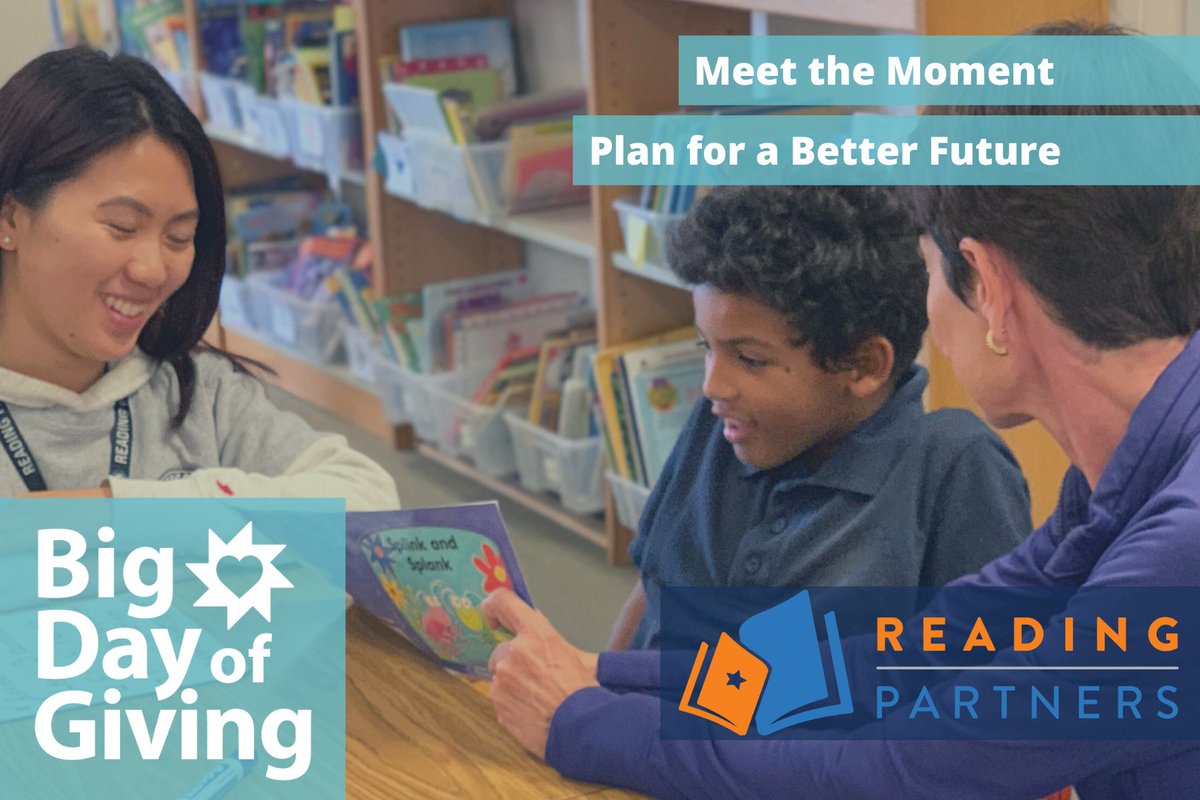 We are just $99 short of hitting $7000 raised for #BDOG2020. If you can help us get there, you'll also be helping us add books and supplies to our students' summer reading backpacks! bigdayofgiving.org/readingpartners