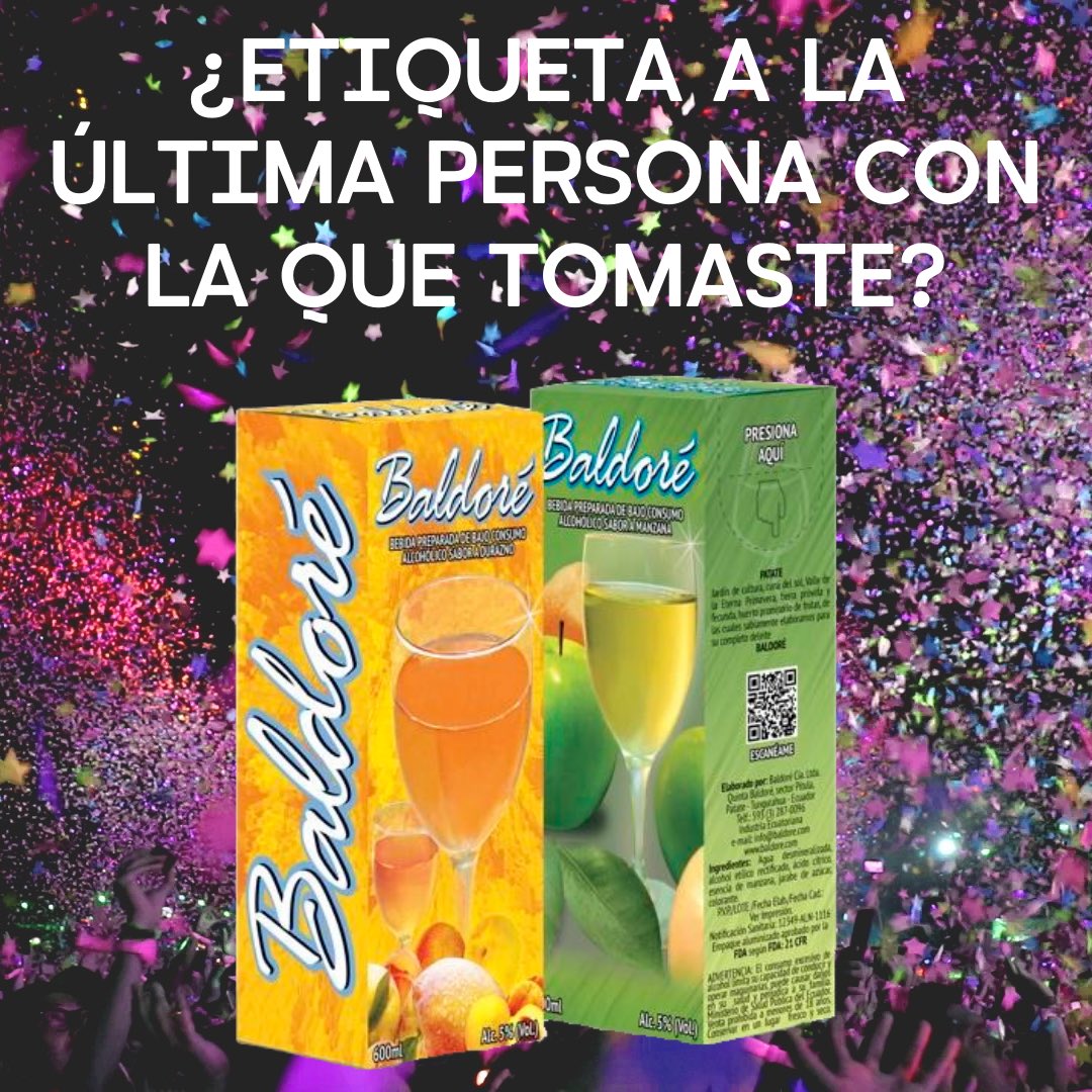 Etiqueta a la última persona con la que tomaste #Baldoré