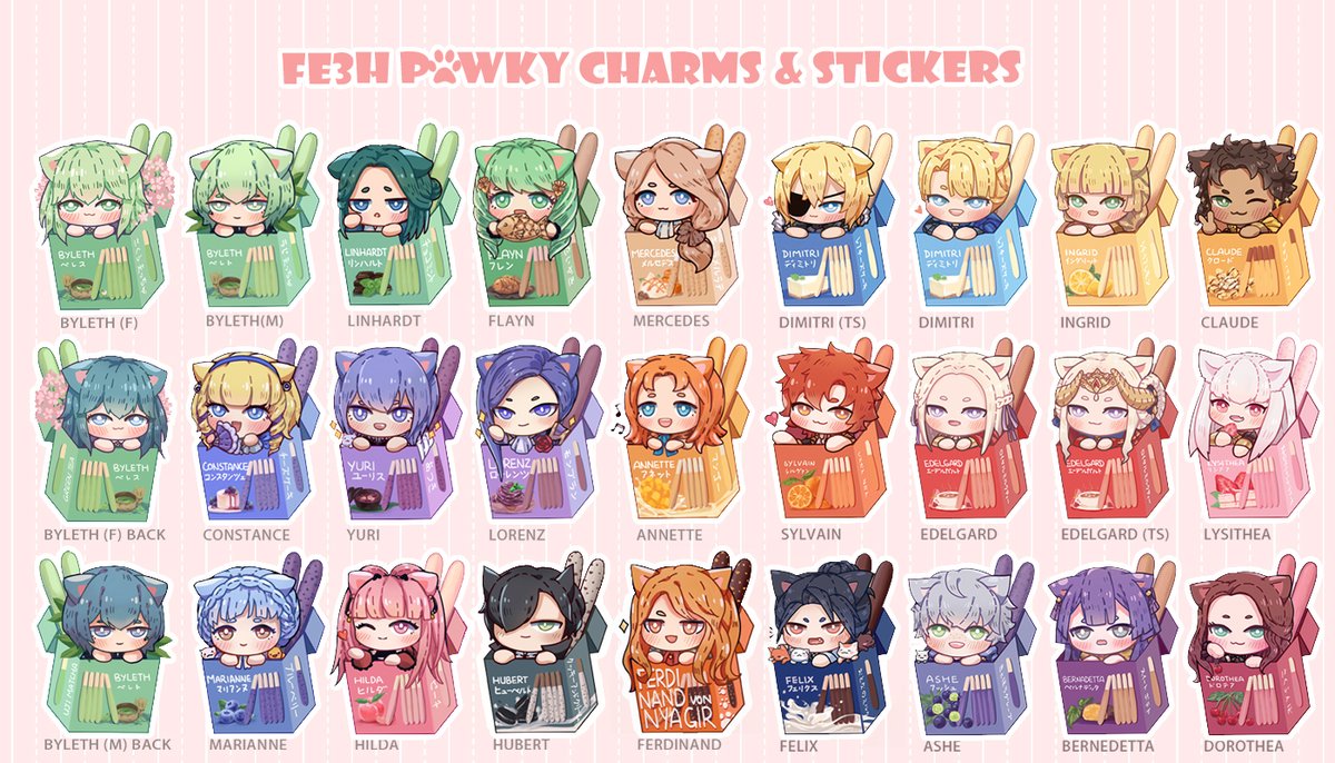 KuurimuArt's tweet photo. 💝 STORE OPEN &amp; GIVEAWAY 💝
Preorder: May 8 - 18
https://t.co/tU8JluiO2J

Made Batch 2 of #FE3H Pawky charms and added #ACNH and #Arknights charms &amp; stickers

Win 2 items of choice:
✨ RT + like
✨ Extra entry: comment ur faves or tag 2 friends
✨ Ship worldwide, multiple winners https://t.co/MjaQ5b4HPl
