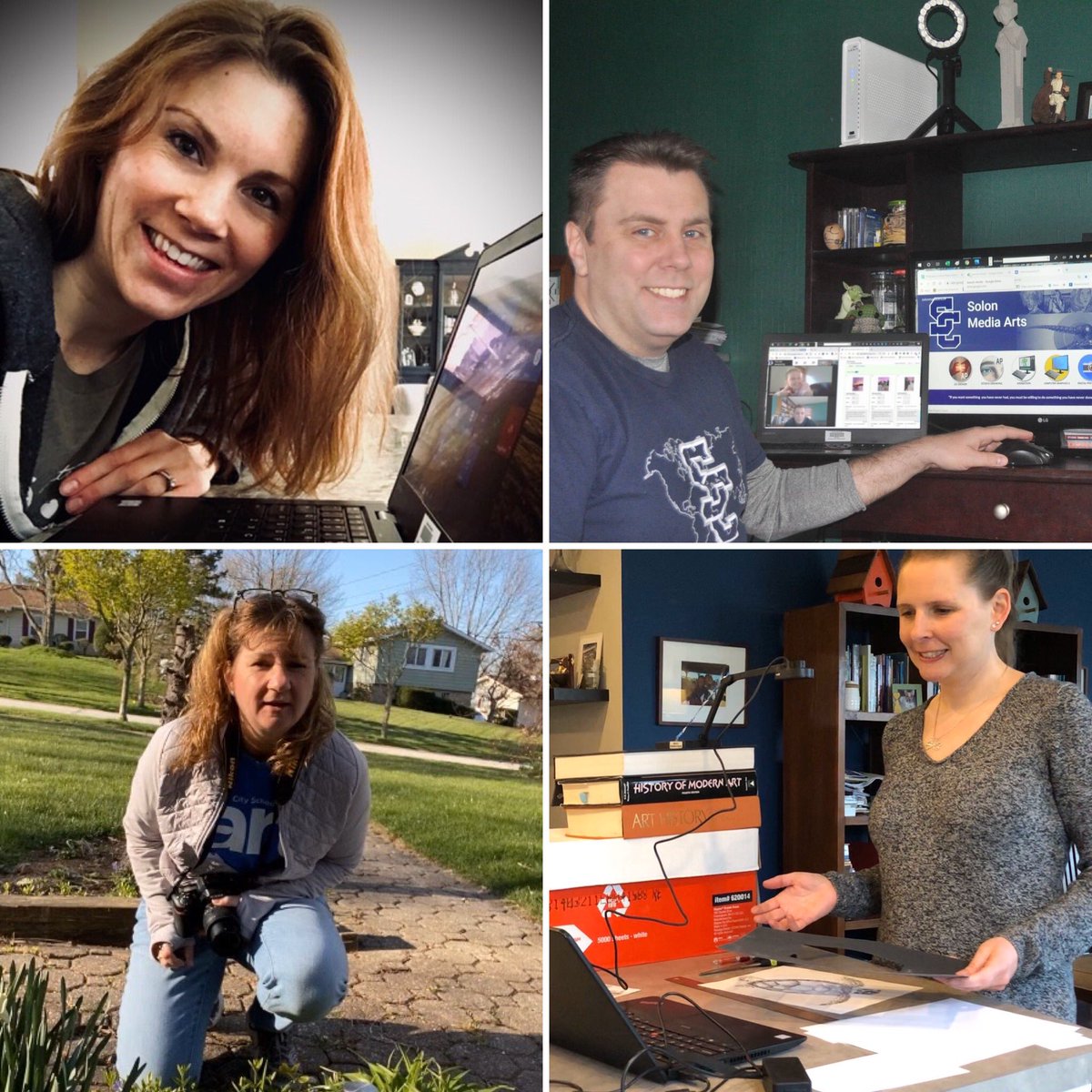 SolonSchools's tweet photo. Comet Connections
Our art teachers have been working with students in their home studios.
#WeAreSC #OhioRemoteLearning https://t.co/jr2kzii2DF